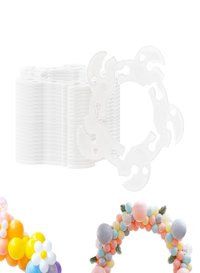 Bolsdoic 50PCS Balloon Arch Clips，Plastic Balloon Clips for Balloon Arch and Column Stand，Reusable Balloon Connectors for Stunning Party Decorations, Weddings, Birthdays - Image 1